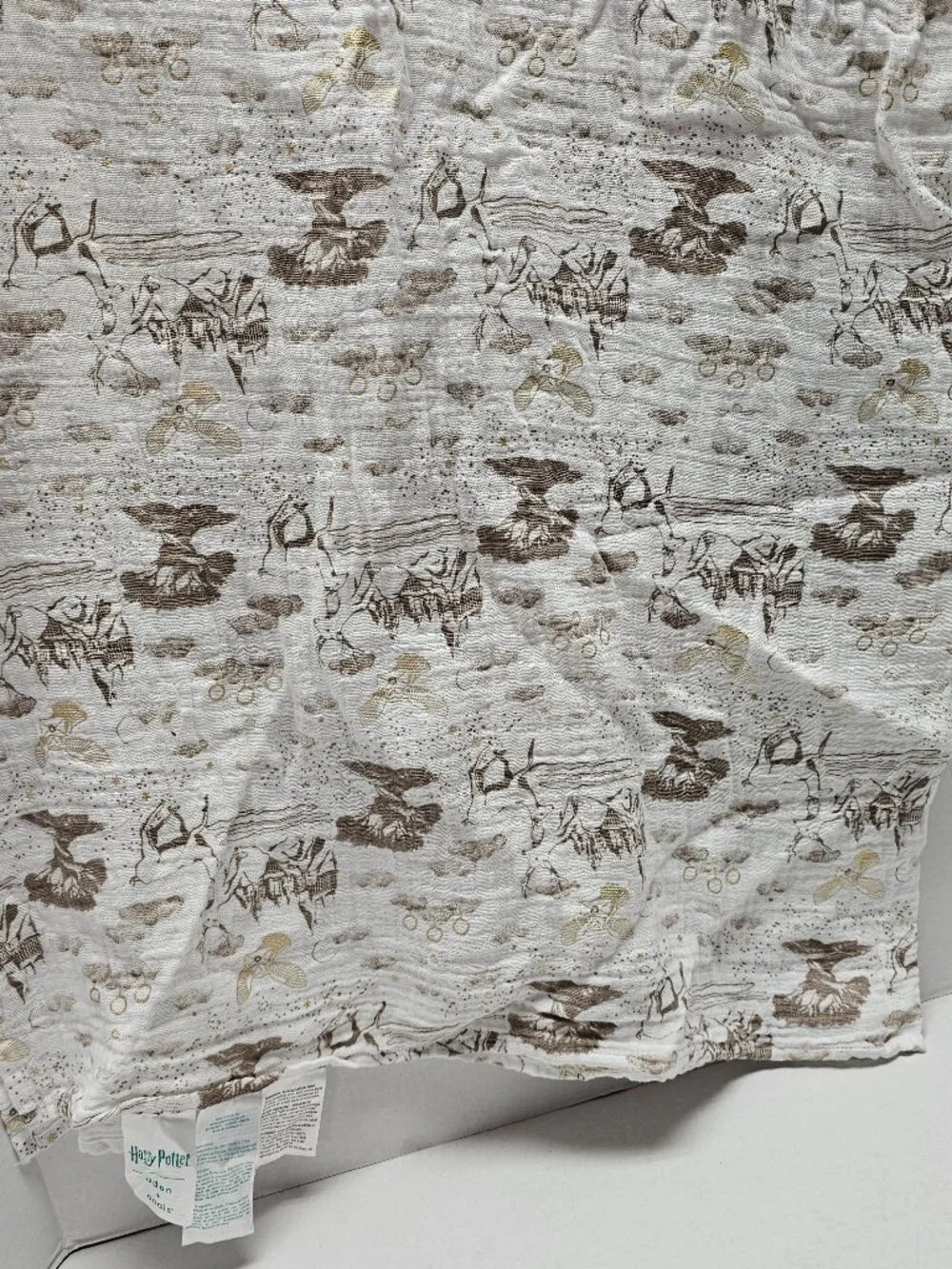Harry Potter aden +anis Baby Swaddle Lovey Blanket Muslin Hogwarts Castle Hedwig